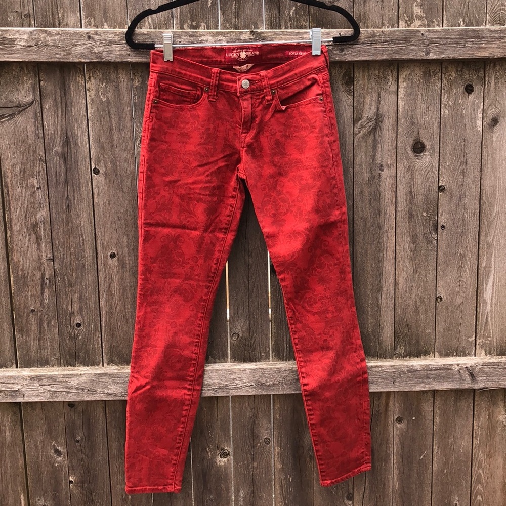 Lucky Brand Printed Skinny Jeans
